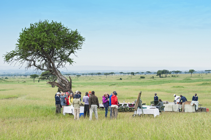 Bush lunch in Africa