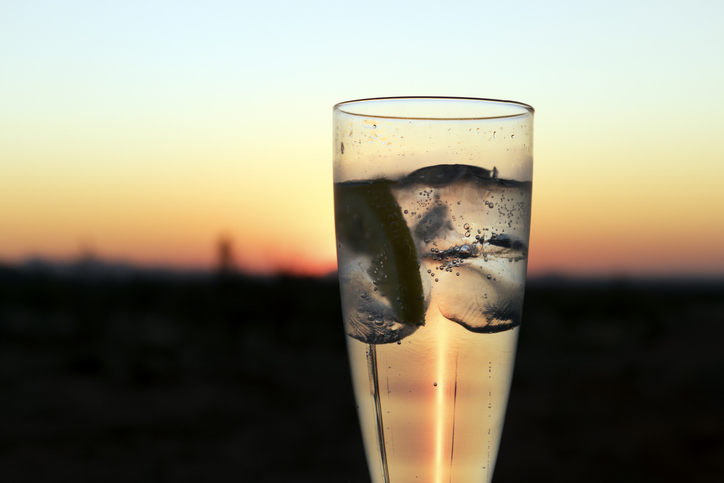 Sundowner in the sunset